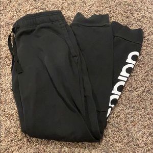 Black Adidas sweatpants